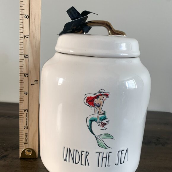 NEW |Rae Dunn | Ariel Little Mermaid Under The Sea Canister Cookie Jar - Picture 7 of 8